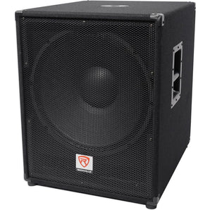 Rockville PBG18 18" 2000 Watt 8 Ohm Pro DJ PA Subwoofer Sub+Power Amplifier Amp