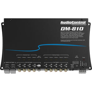 AudioControl DM-810 8 x 10 out Matrix DSP Digital Sound Processor + Speaker