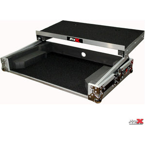 ProX X-MXTPRO3LT Travel Flight Case For Mixtrack Pro 3 w/ Laptop Shelf