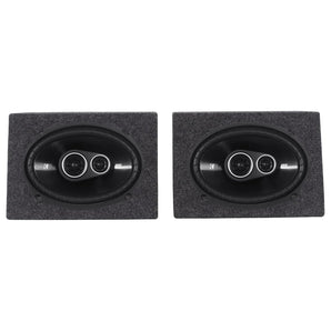 2) Kicker 43DSC69304 DSC6930 6x9 360w 3-Way Car Speakers+(2) Enclosures DS693