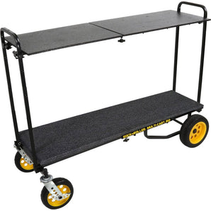 RocknRoller R12RT R12 500lb Capacity DJ Equipment Transport Cart+Long Shelf+Deck