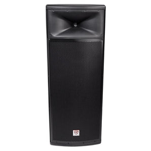 Rockville SPGN258 Dual 15” 3000w 2-Way 8-Ohm Passive DJ PA Speaker/ABS Cabinet