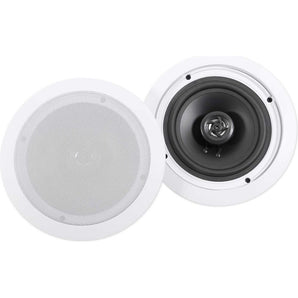 Rockville 4-Room Home Audio Receiver Amp+(8) 6.5" Ceiling Speakers+Wall Controls