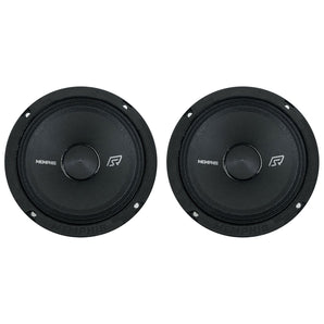 (2) Memphis Audio SRXP62 V2 SRX 6.5" 250w Midrange Car Speakers w/LED Mid-Bass