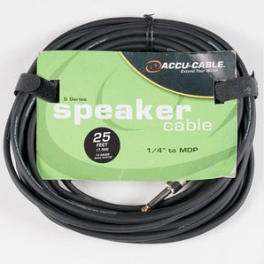 Accu-Cable S-2514B 25 Foot 14 Gauge 1/4" To MDP Speaker Cable American DJ