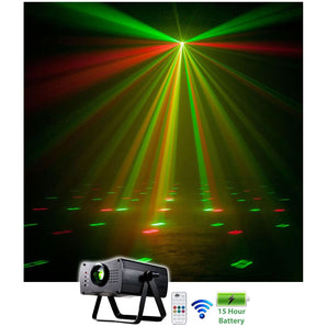 (2) American DJ ANI MOTION 20W Red/Green Compact Laser Effect Lights+Remotes