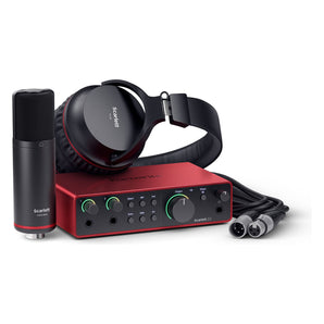 Focusrite Scarlett 2i2 Studio 4th Gen Recording Interface+Headphones+Mic+Stand