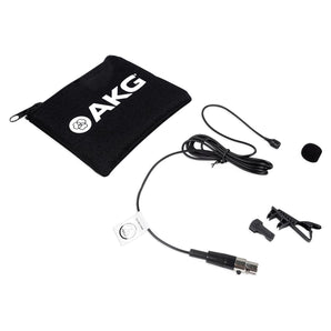 AKG C417 L Omnidirectional Clip on Lavalier Microphone XLR Mic + Headphones