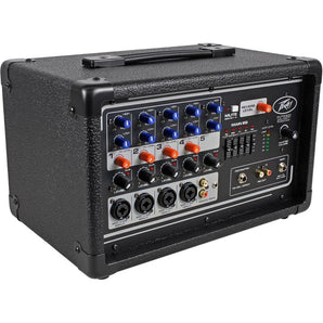 Peavey PV5300 200 Watt 5-Channel Powered Mixer + (2) XLR Cables PV 5300
