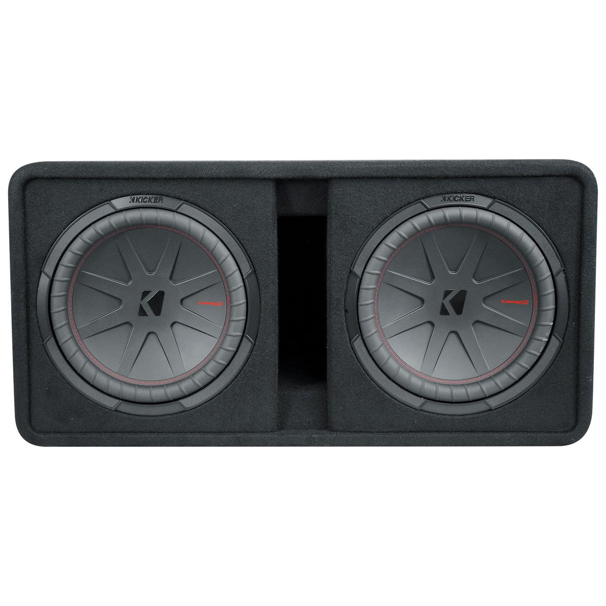 48DCWR122 Dual 12" Subwoofer Enclosure + Mono Amplifier + Amp Kit