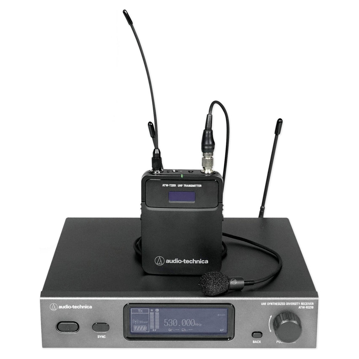 Audio Technica ATW-3211/831EE1 3000 Series Wireless Lavalier Microphone System