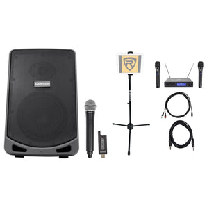 Samson 6" Portable Powered YouTube Karaoke Machine/System+(3) Mics+Tablet Stand