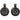 (2) Rockville WB65 Black 6.5" 600w Metal Marine Wakeboard Swivel Tower Speakers