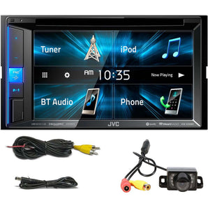 JVC KW-V250BT Car DVD CD Receiver 6.2" Monitor w/Bluetooth/13-Band EQ+Camera