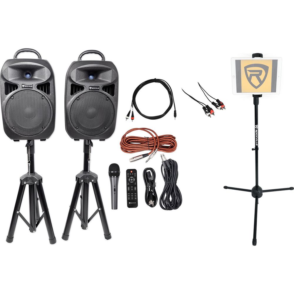 Dual 8" Speaker Karaoke Home Quarantine Family Activity Machine System