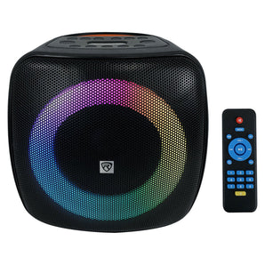 Rockville ROCKBOX PRO 6.5" 150w Portable LED Party Bluetooth Speaker Mic Input