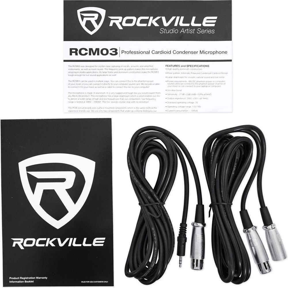 3-Person Podcast Recording Kit with ProFX12v3 Mixer and Desk Stands