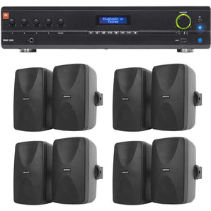 JBL VMA1240 Commercial/Restaurant 70v Bluetooth Mixer/Amplifier+8) Wall Speakers