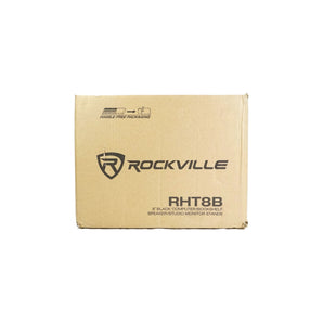 (2) Rockville ASM4 4" Studio Monitor/Computer Speakers w/Bluetooth+Desk Stands