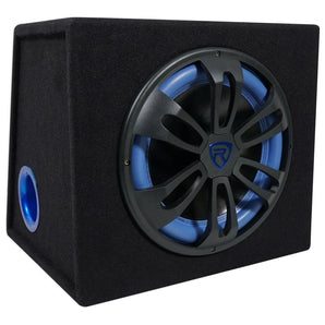 Rockville RVB12.1A 12 Inch 500W Active Powered Car Subwoofer+Sub Enclosure Box
