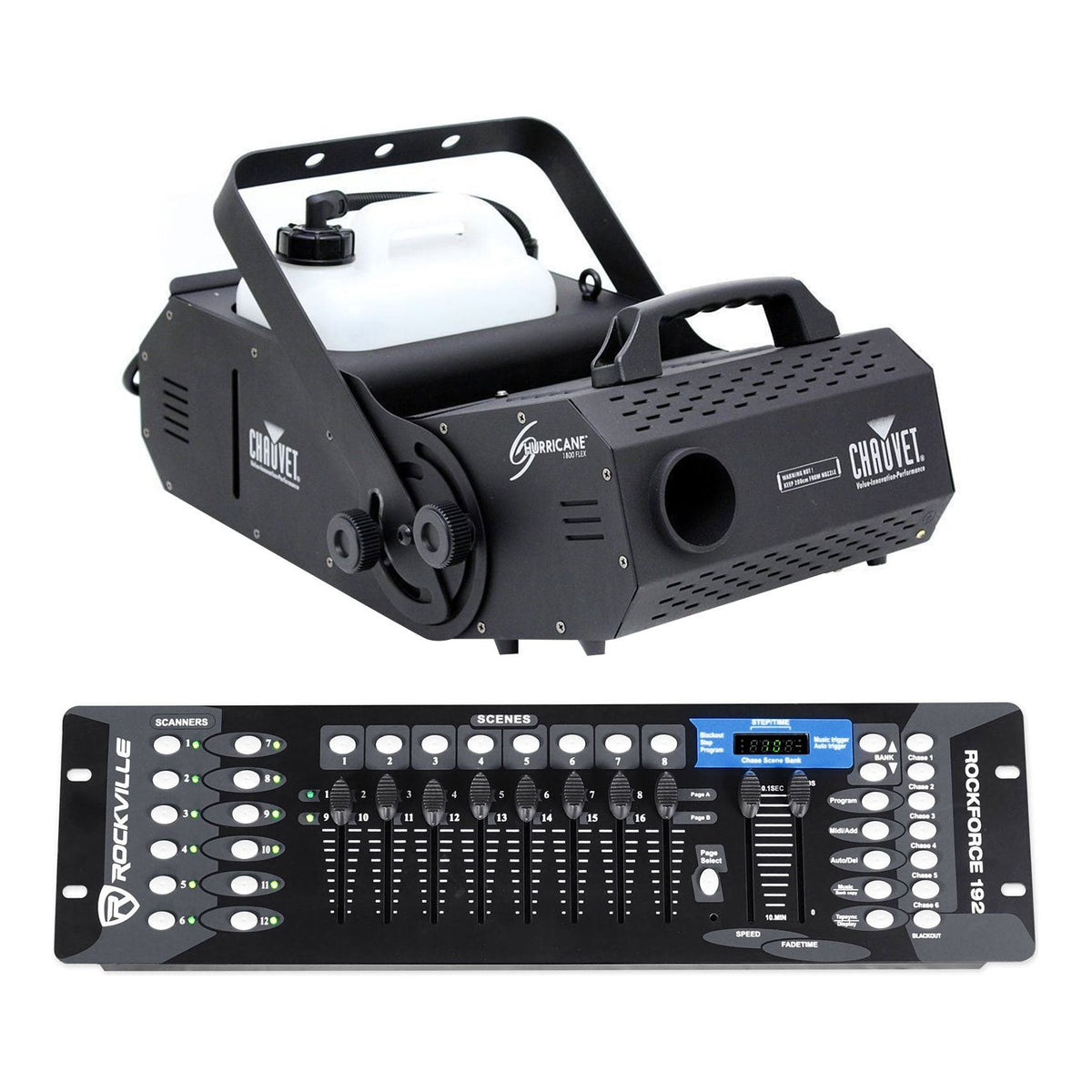 Chauvet HURRICANE H-1800 FLEX Fog/Smoke Machine H1800+192-Channel DMX Controller