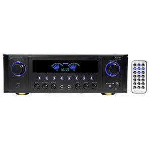 Technical Pro RX45BT Home Theater Receiver 1000w Amplifier Bluetooth USB Bundle with Remote