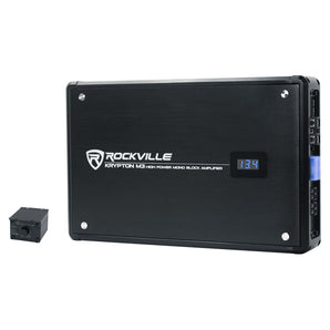 Rockville W12K9D2 V3 12" 4000 Watt Car Audio Subwoofer+Mono Amplifier+Amp Kit