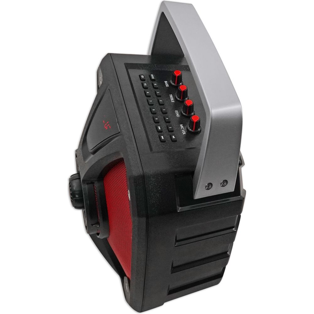 ROCKBOX 6.5" Rechargeable Portable Bluetooth Karaoke Speaker+Mic