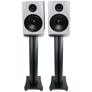 (2) Rockville APM8W 8" USB Studio Monitor Speakers+28" Black Premium Stands