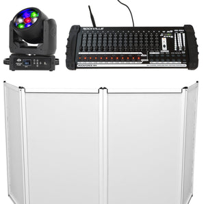 American DJ ADJ Focus Flex RGBW Wireless DMX Moving Head Light+Facade+Controller
