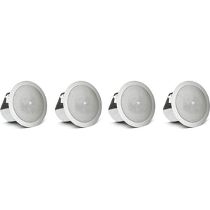 (4) JBL CONTROL 12C/T 3" 15w 70v In-Ceiling Speakers For Restaurant/Bar/Cafe