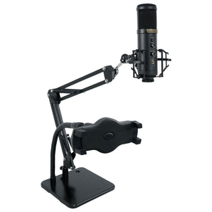Rockville Solo-Cast Pro USB Computer Microphone Zoom Mic+Dual Desktop Stand