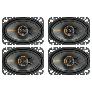 (4) Kicker 47KSC4604 KSC460 4x6" 75 Watt 2-Way Car Stereo Speakers KSC46