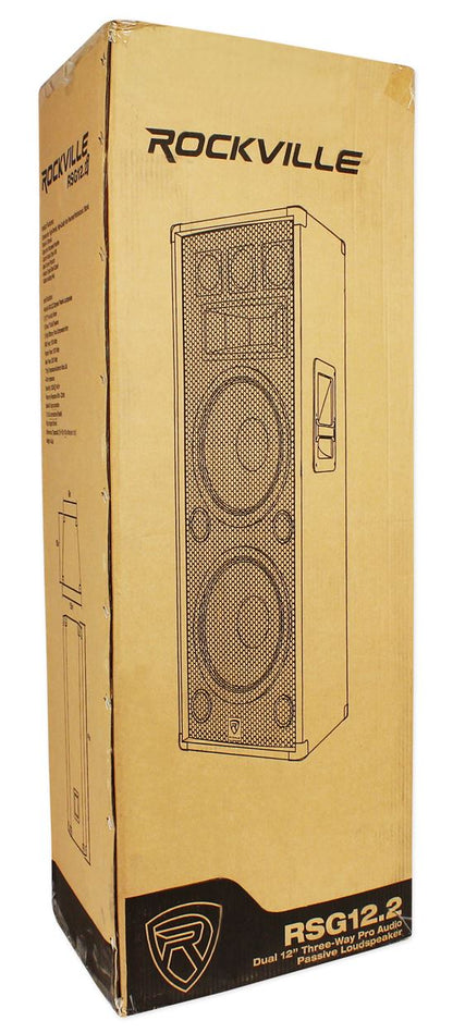 (2) RSG12.28 Dual 12" 2000W PA Speakers + XGA-5000 Amplifier + Cables