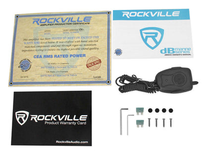 RM-PREMIUM-65 White 4-Pack + DBM45 Marine Amplifier Bundle