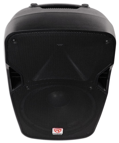 (2) SPGN124 12" 1200W DJ/Pro PA Speakers + Gemini Amplifier + Stands + Cables