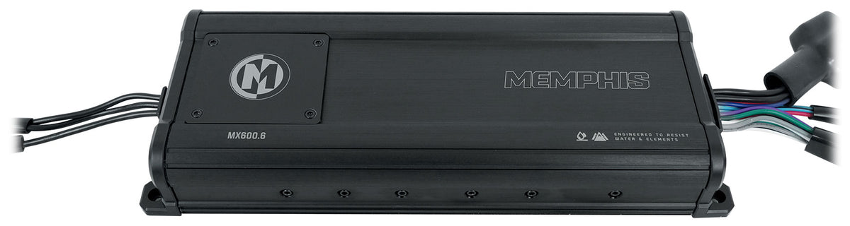 Memphis Audio MX600.6 600w RMS 6 Channel UTV ATV Amplifier+Amp Wire Kit