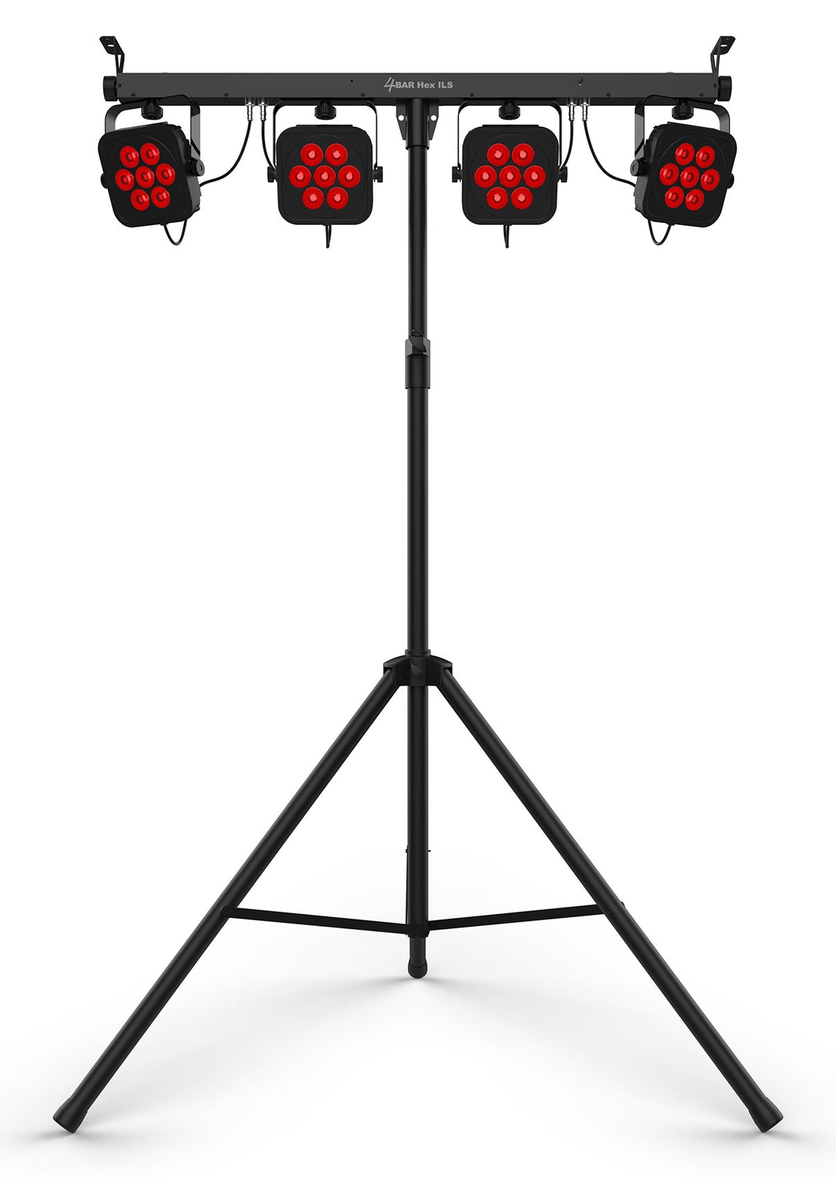 Chauvet DJ 4BAR HEX ILS RGBAW+UV LED Wash Lighting System w/Stand+Footswitch+Bag