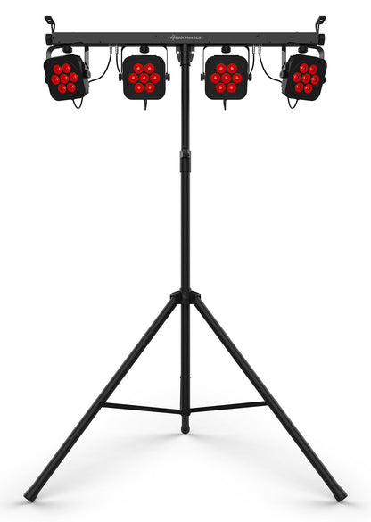 Chauvet DJ 4BAR HEX ILS RGBAW+UV LED Wash Lighting System w/Stand+Footswitch+Bag