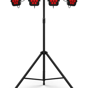 Chauvet DJ 4BAR HEX ILS RGBAW+UV LED Wash Lighting System w/Stand+Footswitch+Bag