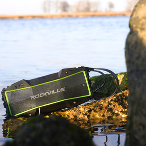 Rockville ROCK EVERYWHERE Portable Bluetooth Speaker/Waterproof/Wireless Link