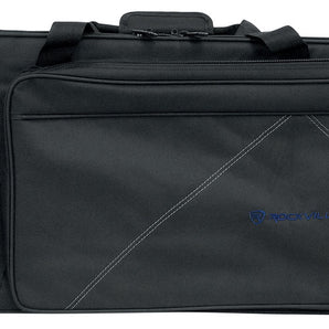 Rockville Rolling Bag 61-Key Slim Keyboard Case w/Wheels+Trolley Handle with Pocket