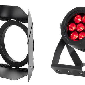 American DJ ADJ Encore Z7 LP RGBL Wireless DMX Par Can Wash Up-Light+Barn Doors