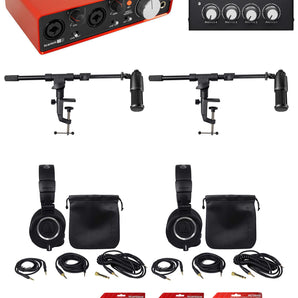 Audio Technica Podcasting Podcast Recording Microphones+Headphones+Booms