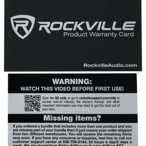 Rockville RV1212P Dual 12" 1200w Subwoofers in Vented Sub Box+Hifonics Amplifier