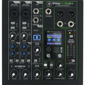 Mackie ProFX6v3+ 6-Channel Analog Mixer w/Enhanced FX/USB Recording/Bluetooth