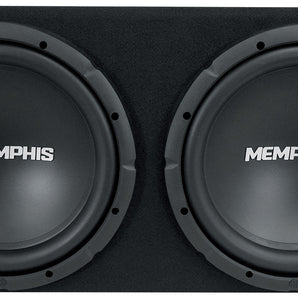 Memphis Audio SRXE212VP Dual 12" 1000w SRX Subwoofer Enclosure+Amplifier Package