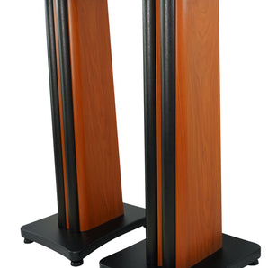 2) Rockville SS28C Premium Classic Wood Grain 28" Speaker Stands Up to 100Lbs