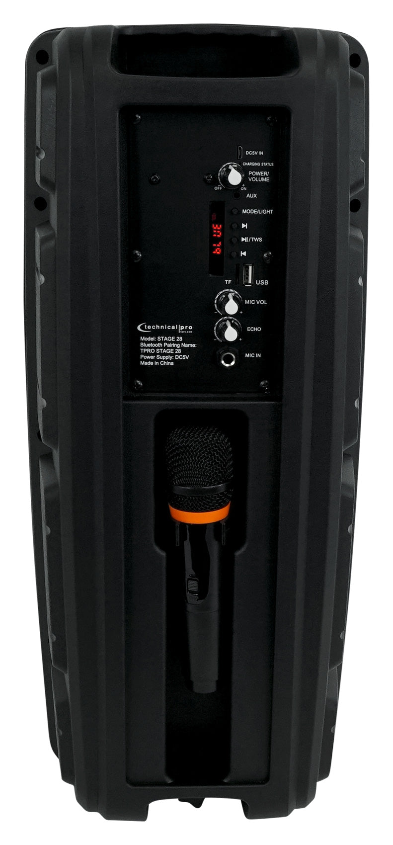 Dual 8" Karaoke Machine Bundle with Stand & (2) Microphones