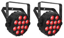 (2) SlimPAR T12 BT ILS Wireless Par Wash Up-Lights